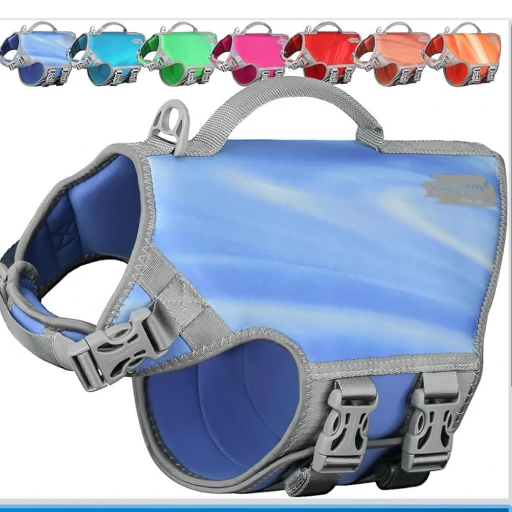 Dog Life Jacket for Swimming & Boating,‎ Lightweight & Buoyancy